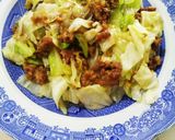 簡単♪豚ミンチとキャベツの味噌炒め作り方4写真