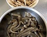 牛蒡こんにゃく・豚こまの甘辛炒め煮*副菜作り方1写真