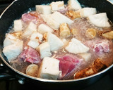 ポークとごぼうと大根の煮込み作り方3写真