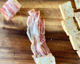 おつまみにも【絹揚げの肉巻きネギ塩ソース作り方3写真