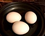 筋トレ後に食べたいタジン鍋で作るゆで玉子作り方1写真