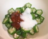 オクラの梅味噌ヨーグルト和え作り方3写真