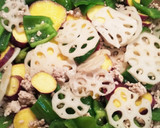 挽き肉と秋野菜の簡単★甘辛炒め作り方7写真
