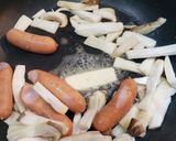 簡単エリンギとウィンナーの大葉バター焼き作り方1写真