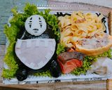 カオナシ キャラ弁 千と千尋の神隠し作り方3写真