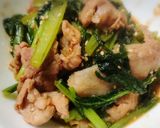 甘辛！小松菜と豚肉中華炒め作り方6写真