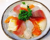 ４点盛りで海鮮丼作り方2写真