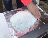キャンプの定番★柔らかい牛タンの塩釜焼き作り方6写真