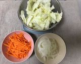 蒸しキャベツと鶏むね肉のタルタルサラダ作り方1写真