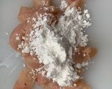 鶏むね肉のトマトのりたま和え作り方1写真