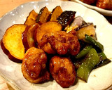 かんたん★野菜と豚ボールの甘辛揚げ浸し作り方14写真