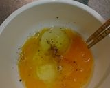 カブの葉プチトマチーズオムレツ作り方4写真