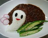 ハロウィン❤簡単かわいいおばけカレー作り方12写真