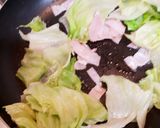 ランチに☆ベーコンとレタスのスープパスタ作り方2写真