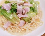 ランチに☆ベーコンとレタスのスープパスタ作り方4写真