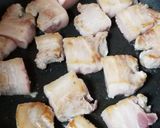 甘辛たれ♪フライパンでお手軽・豚肉角煮風作り方2写真