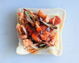 焼き鳥缶詰で✿照り焼きチキントースト作り方5写真