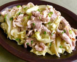 キャベツと豚肉の辛子味噌マヨ和え★簡単作り方5写真