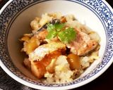 ＊焼き鮭のなめこおろし和え＊作り方4写真