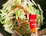 大根と小松菜炒め作り方3写真