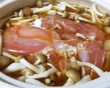 土鍋で炊く 照り焼き味のチキンご飯作り方3写真