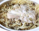 土鍋で炊く 照り焼き味のチキンご飯作り方7写真