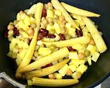 ベビーコーンとお豆のクリームチャウダー作り方3写真