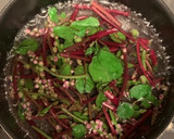つるむらさき(赤茎種)のおひたし作り方1写真