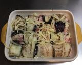 くるくる☆茄子と豚バラのチーズ焼き作り方4写真