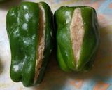 ヘタも種も！簡単丸ごとピーマンの肉詰め作り方3写真