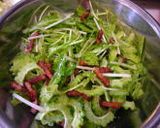 カリカリベーコン入り♪ゴーヤと水菜サラダ作り方4写真