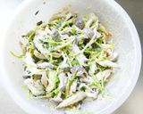 レンジ☆豆苗しめじカニカマ胡麻マヨサラダ作り方7写真