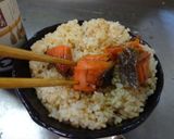 最速の焼き鮭の醤油かけ丼作り方7写真