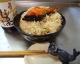 最速の焼き鮭の醤油かけ丼作り方6写真