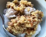 納豆とシュウマイのご飯　塩生姜あえ作り方3写真