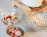 プリンセス鍋でホクホクサツマイモご飯作り方1写真