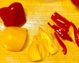 水菜とパプリカのシーザーサラダ作り方2写真