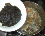 黒けんちん汁♪簡単海苔4枚で作り方14写真