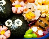 まっくろくろすけ✨キャラ弁☆トトロ♪作り方1写真