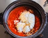 トマト煮込みリメイク✿チーズリゾット作り方3写真
