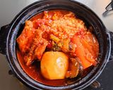 トマト煮込みリメイク✿チーズリゾット作り方5写真