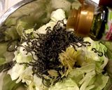 パンクキャベツの塩昆布和え作り方1写真