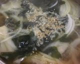 ごま油たっぷり☆わかめスープ作り方1写真