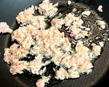 ツナと豆苗の卵とじ作り方3写真