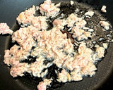 ツナと豆苗の卵とじ作り方3写真