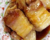 しるびー食堂!醤油味の豚バラ肉のうま煮作り方17写真