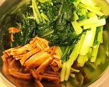 お弁当の残り物！油揚げと小松菜和え物作り方1写真