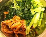 お弁当の残り物！油揚げと小松菜和え物作り方1写真
