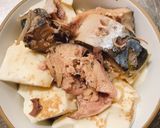 レンジで簡単♪ヘルシーさば缶豆腐作り方4写真