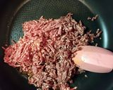 キャベツとひき肉のピリ辛炒め作り方4写真